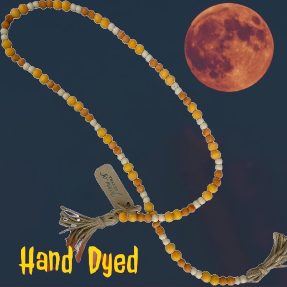 Hand Crafted Other - Candy Corn Wood Beaded Garland Original B015